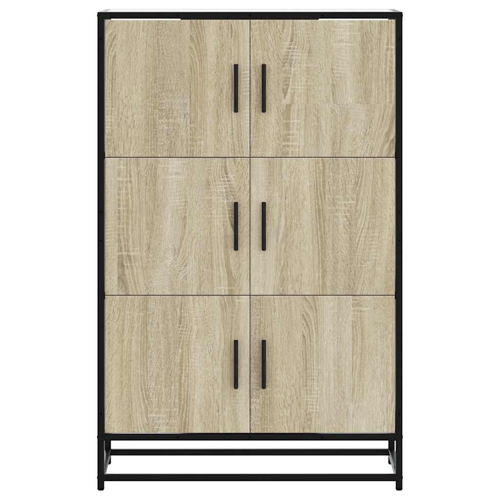 vidaXL Dulapuru Stejar Sonoma 68x35x106,5 cm lemn și metal prelucrat vidaXL Dulapuru Stejar Sonoma 68x35x106,5 cm lemn și metal prelucrat