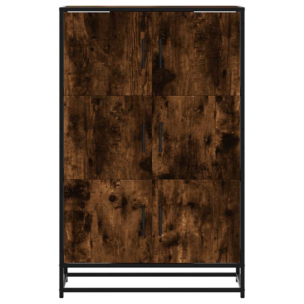 vidaXL Dulapuru stejar afumat 68x35x106,5 cm lemn și metal prelucrat vidaXL Dulapuru stejar afumat 68x35x106,5 cm lemn și metal prelucrat