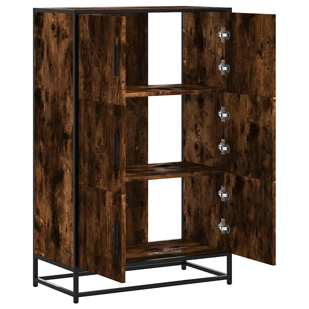 vidaXL Dulapuru stejar afumat 68x35x106,5 cm lemn și metal prelucrat vidaXL Dulapuru stejar afumat 68x35x106,5 cm lemn și metal prelucrat