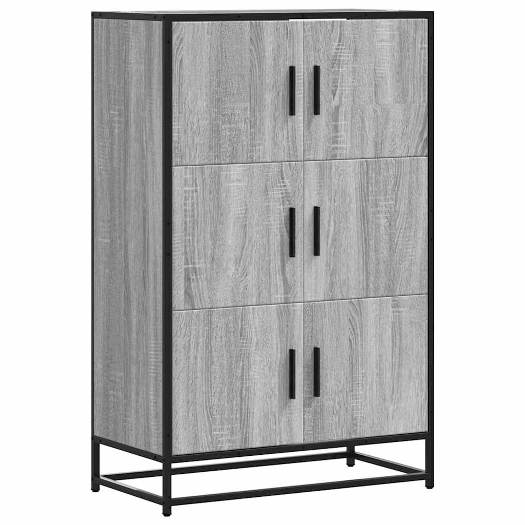 vidaXL Dulap nalt gri Sonoma 68x35x106,5 cm lemn prelucrat
