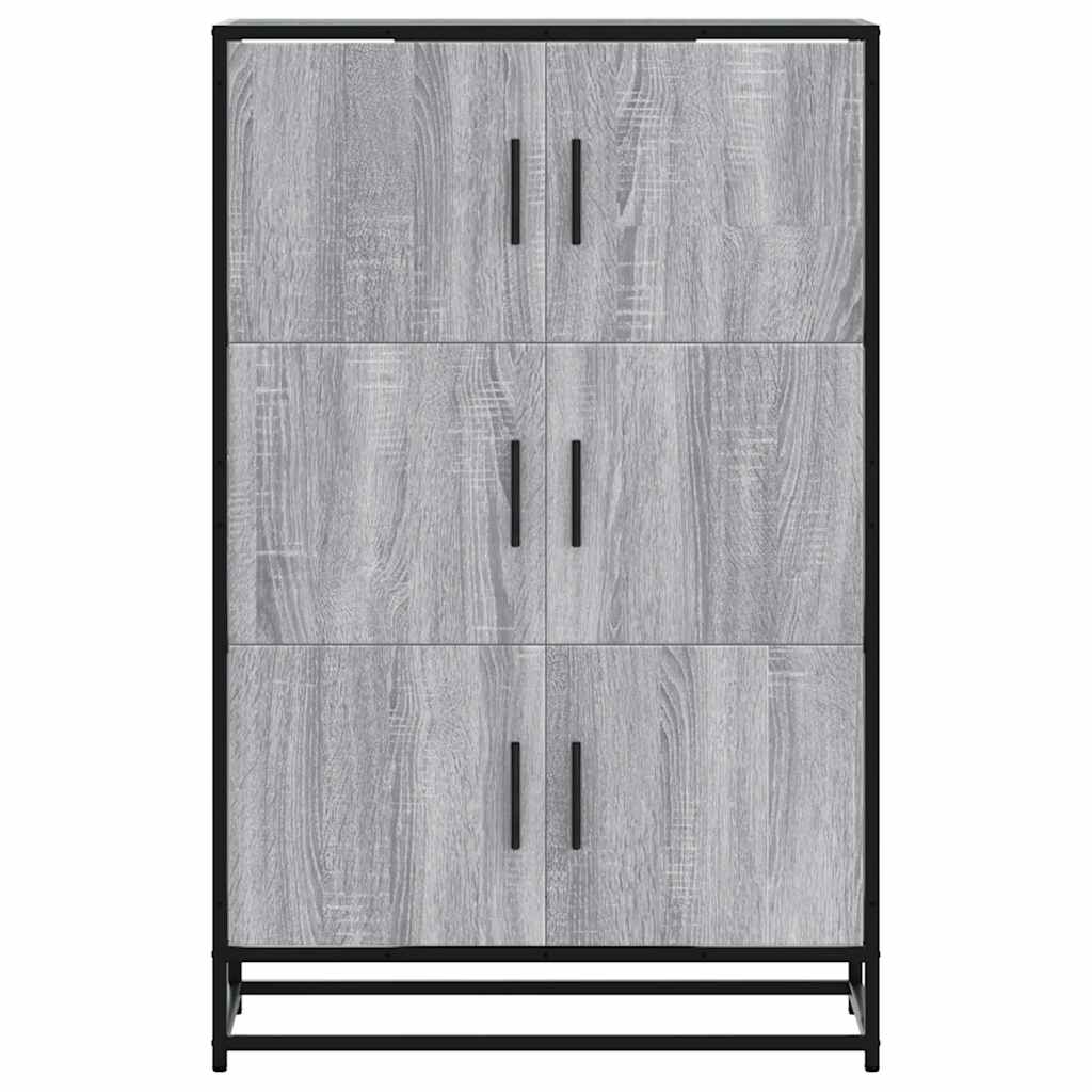 vidaXL Dulap nalt gri Sonoma 68x35x106,5 cm lemn prelucrat