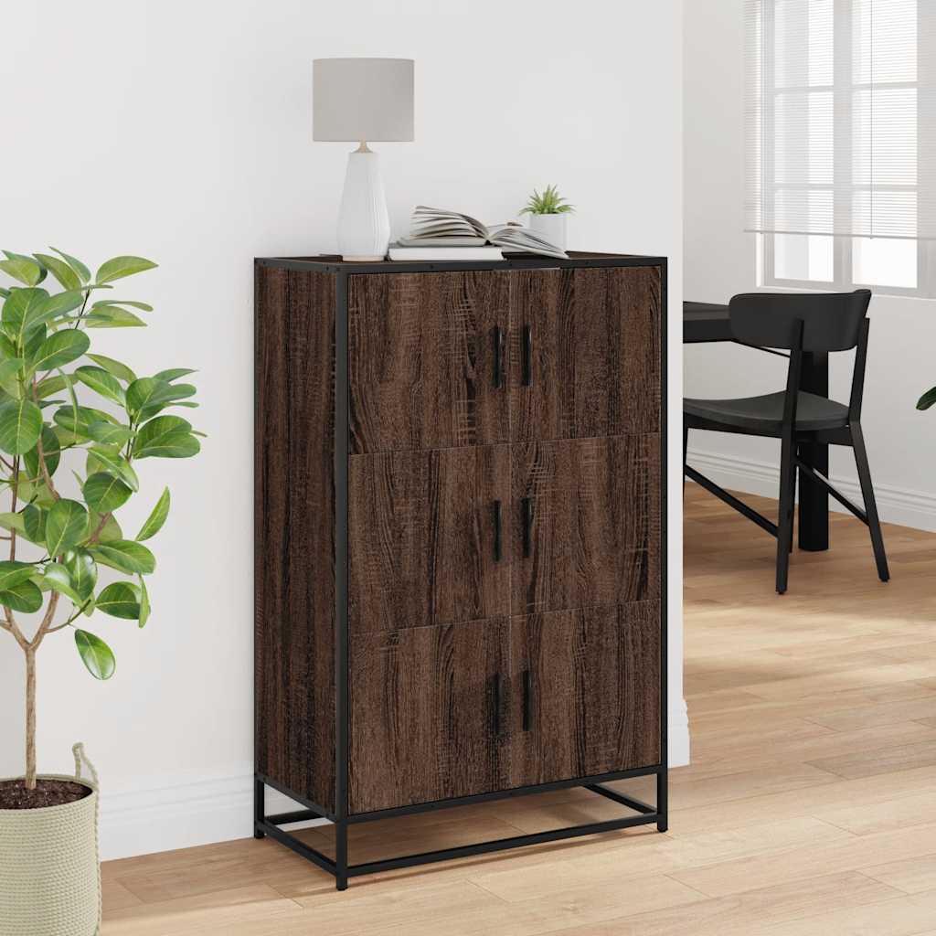 vidaXL Dulapuru stejar maro 68x35x106,5 cm lemn și metal prelucrat vidaXL Dulapuru stejar maro 68x35x106,5 cm lemn și metal prelucrat