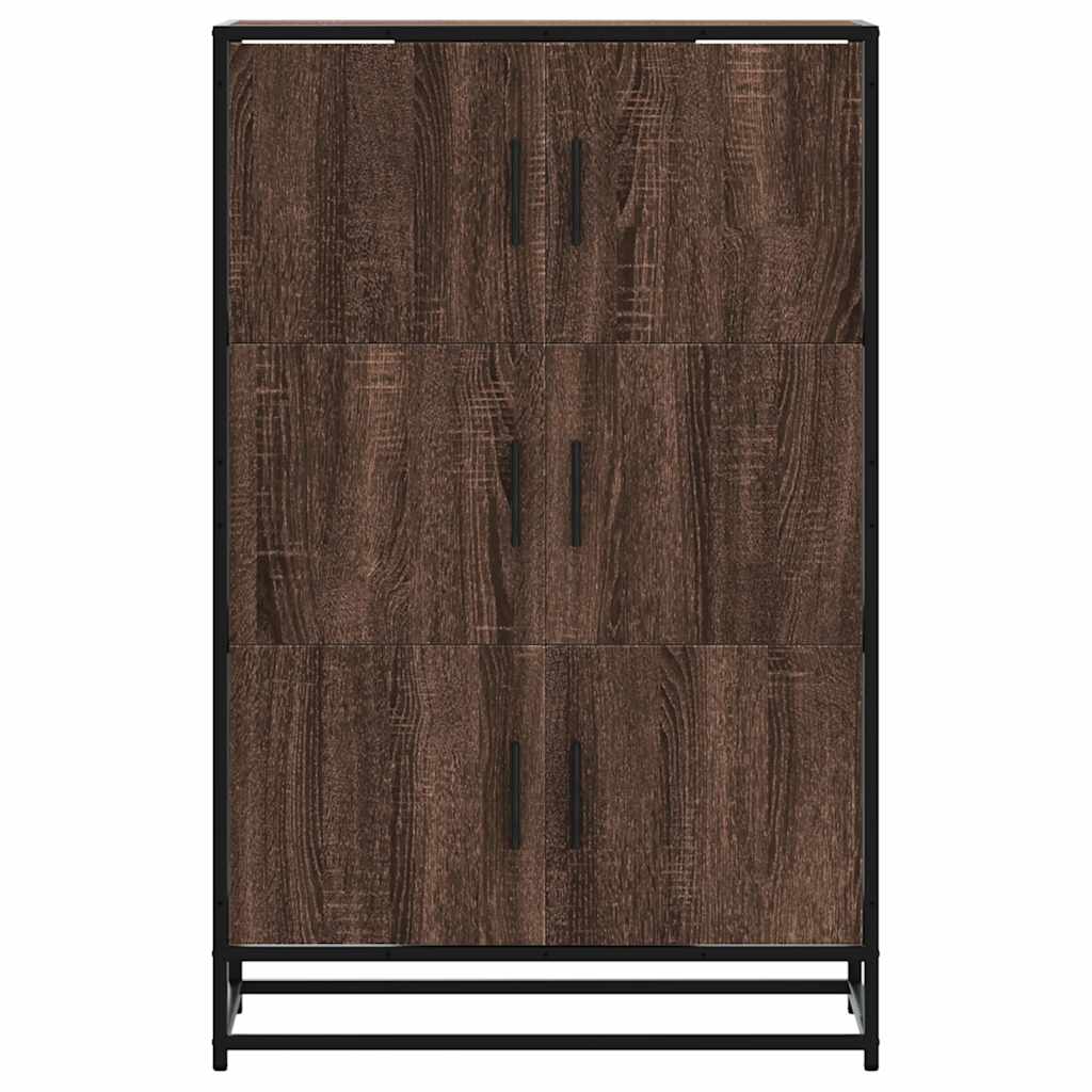 vidaXL Dulapuru stejar maro 68x35x106,5 cm lemn și metal prelucrat vidaXL Dulapuru stejar maro 68x35x106,5 cm lemn și metal prelucrat
