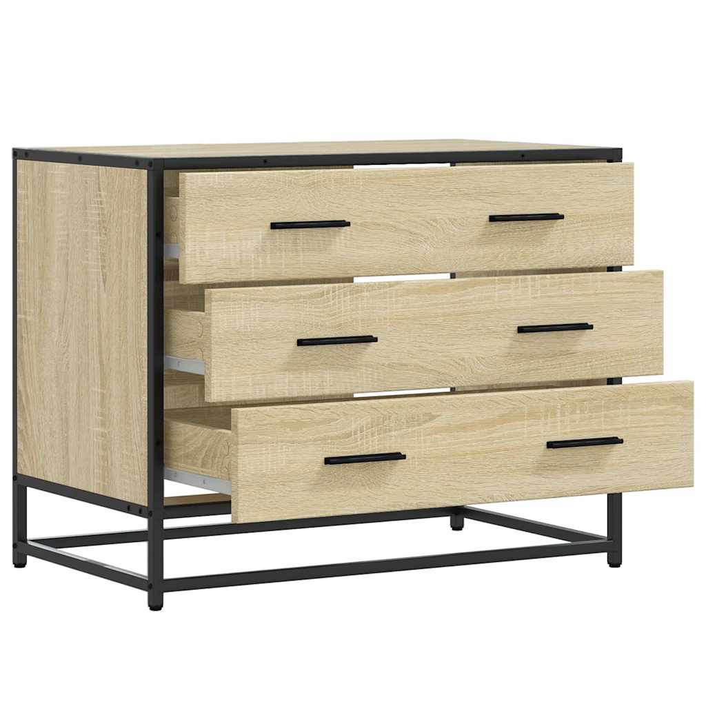 vidaXL Dulap cu sertare, stejar sonoma, 70x41x56 cm, lemn compozit vidaXL Dulap cu sertare, stejar sonoma, 70x41x56 cm, lemn compozit