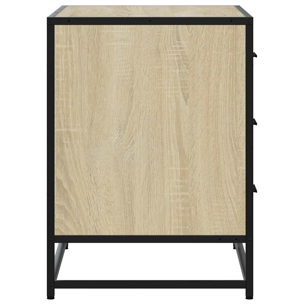 vidaXL Dulap cu sertare, stejar sonoma, 70x41x56 cm, lemn compozit vidaXL Dulap cu sertare, stejar sonoma, 70x41x56 cm, lemn compozit
