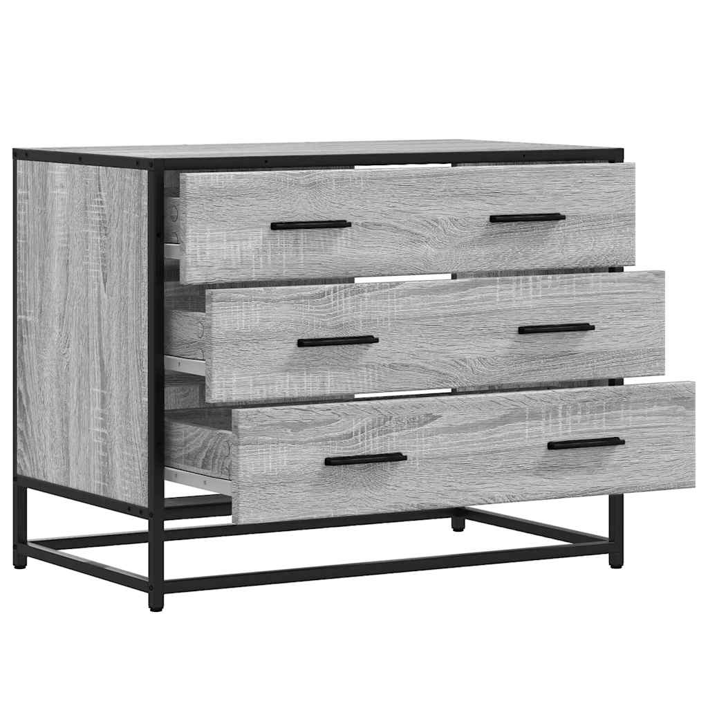 vidaXL Dulap cu sertar, gri sonoma, 70x41x56 cm, lemn prelucrat vidaXL Dulap cu sertar, gri sonoma, 70x41x56 cm, lemn prelucrat