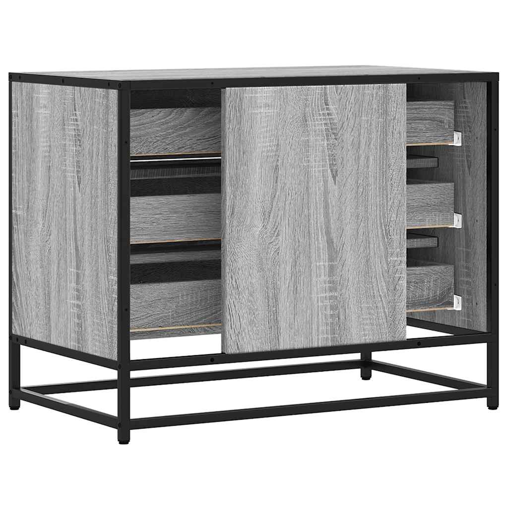 vidaXL Dulap cu sertar, gri sonoma, 70x41x56 cm, lemn prelucrat vidaXL Dulap cu sertar, gri sonoma, 70x41x56 cm, lemn prelucrat