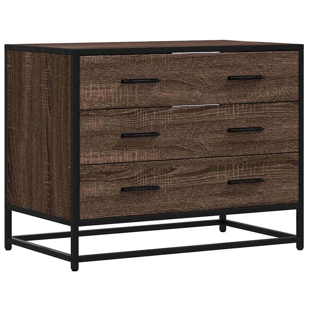 vidaXL Dulap cu sertar, stejar maro, 70x41x56 cm, lemn prelucrat vidaXL Dulap cu sertar, stejar maro, 70x41x56 cm, lemn prelucrat