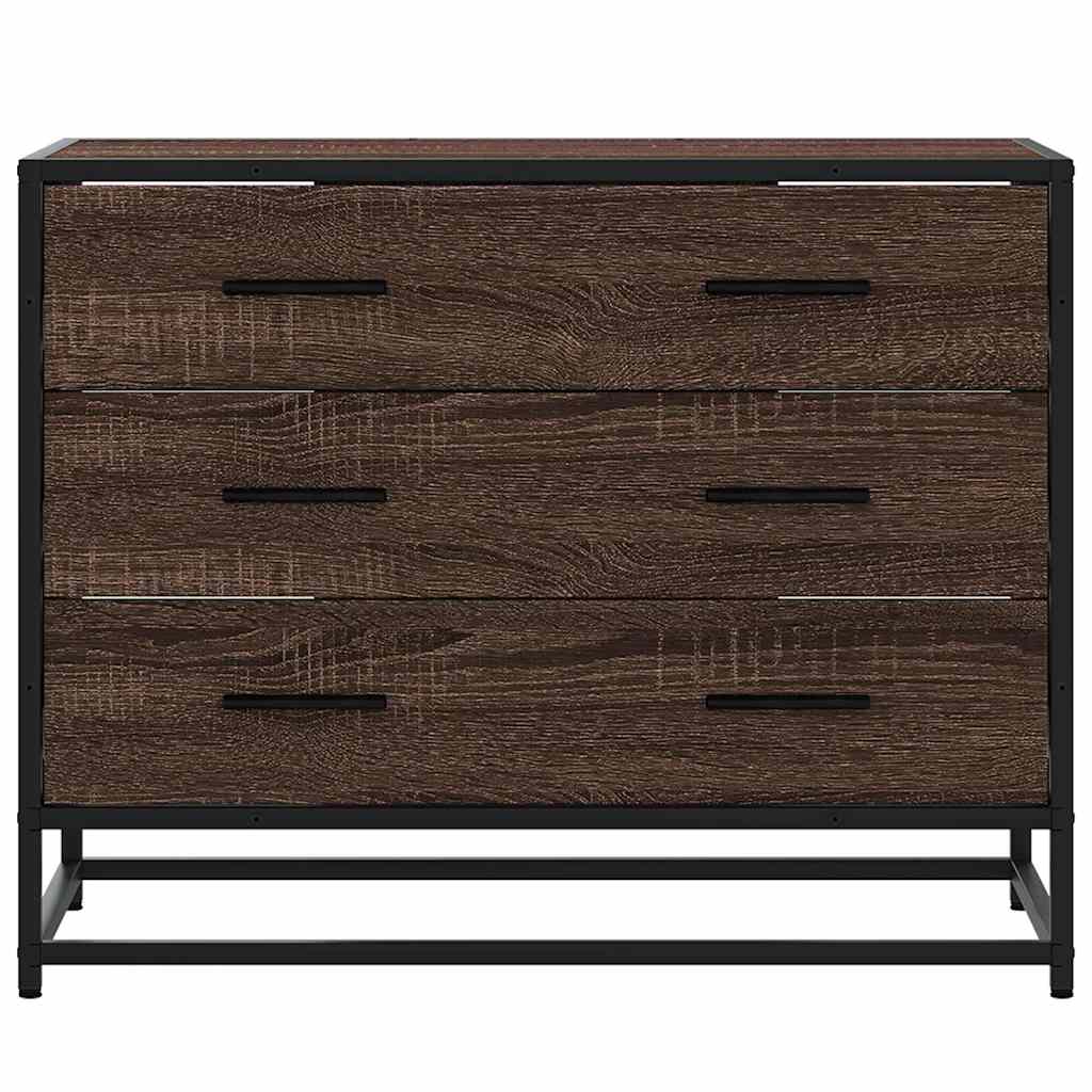 vidaXL Dulap cu sertar, stejar maro, 70x41x56 cm, lemn prelucrat vidaXL Dulap cu sertar, stejar maro, 70x41x56 cm, lemn prelucrat