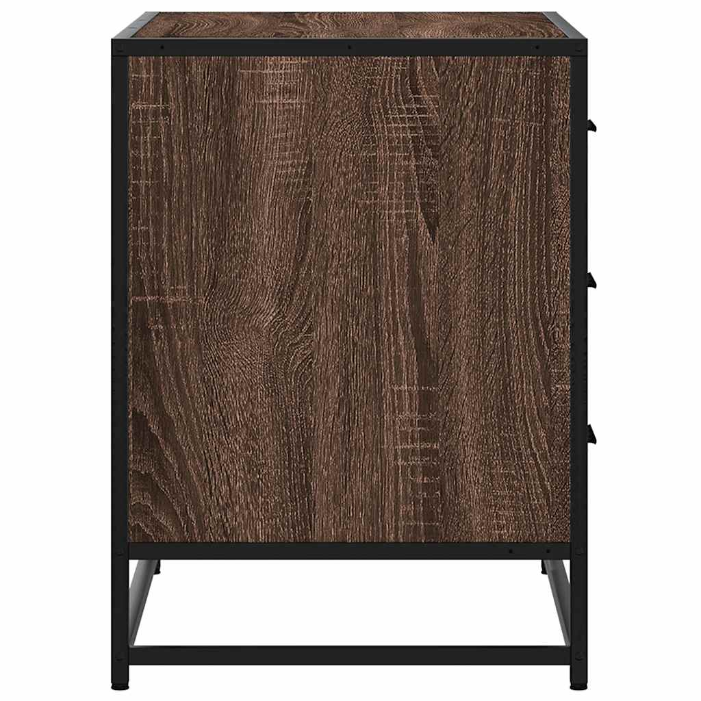 vidaXL Dulap cu sertar, stejar maro, 70x41x56 cm, lemn prelucrat vidaXL Dulap cu sertar, stejar maro, 70x41x56 cm, lemn prelucrat