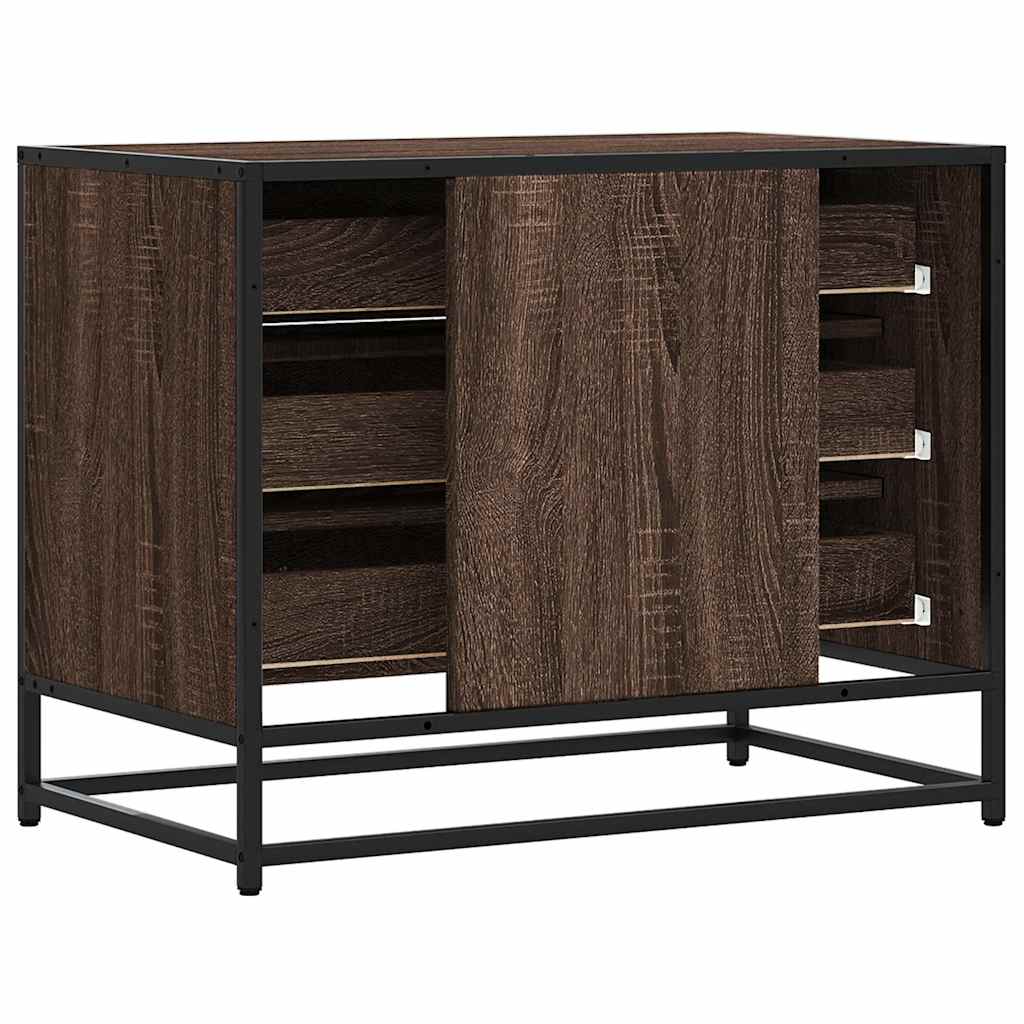 vidaXL Dulap cu sertar, stejar maro, 70x41x56 cm, lemn prelucrat vidaXL Dulap cu sertar, stejar maro, 70x41x56 cm, lemn prelucrat