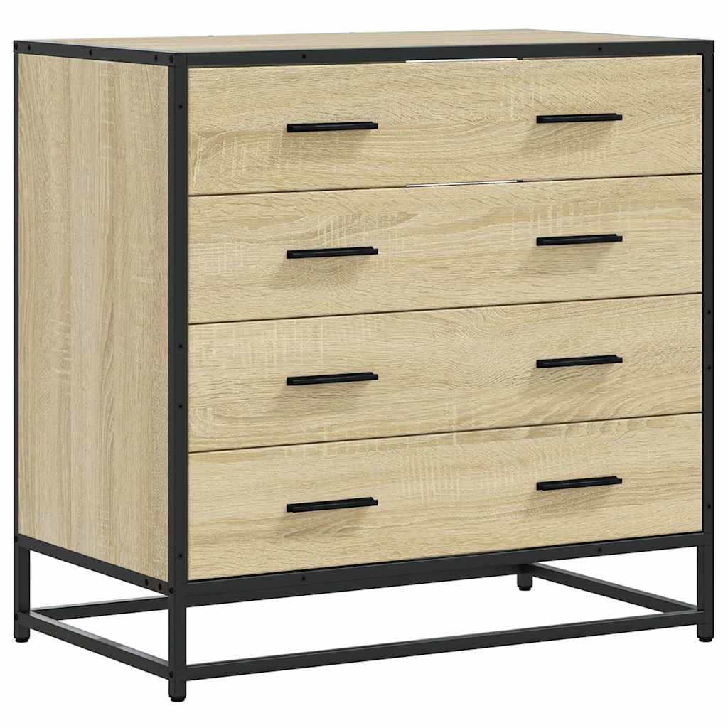 vidaXL Dulap cu sertare, stejar sonoma, 70x41x70 cm, lemn compozit vidaXL Dulap cu sertare, stejar sonoma, 70x41x70 cm, lemn compozit