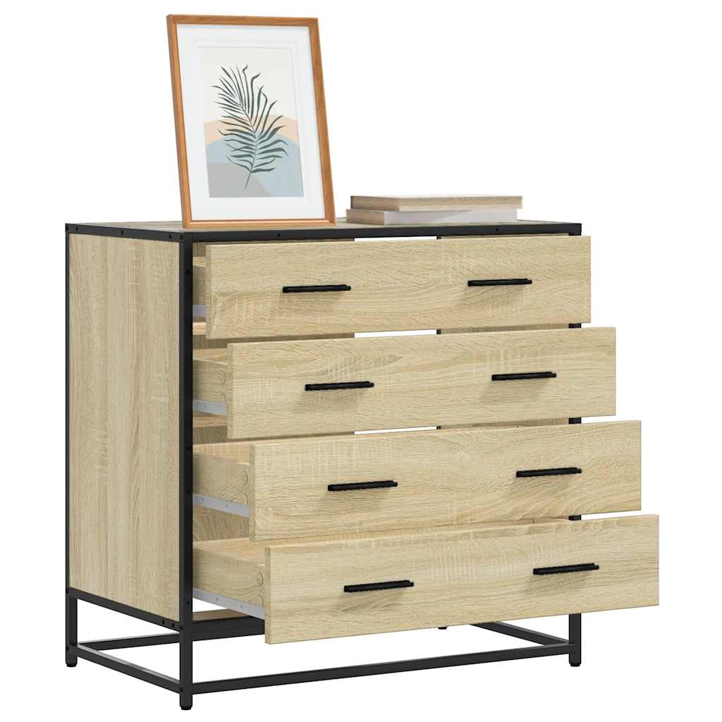 vidaXL Dulap cu sertare, stejar sonoma, 70x41x70 cm, lemn compozit vidaXL Dulap cu sertare, stejar sonoma, 70x41x70 cm, lemn compozit