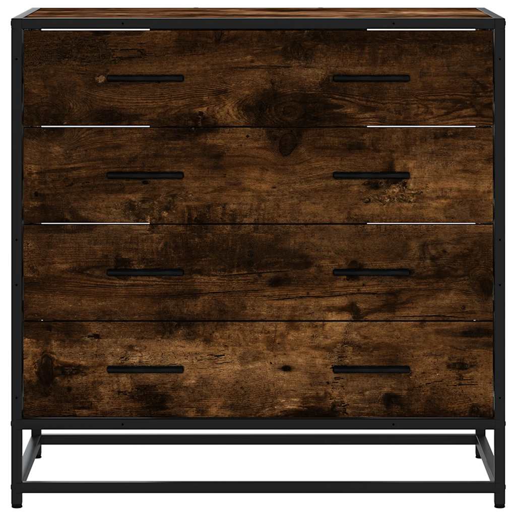 vidaXL Dulap cu sertar, stejar fumuriu, 70x41x70 cm, lemn prelucrat vidaXL Dulap cu sertar, stejar fumuriu, 70x41x70 cm, lemn prelucrat