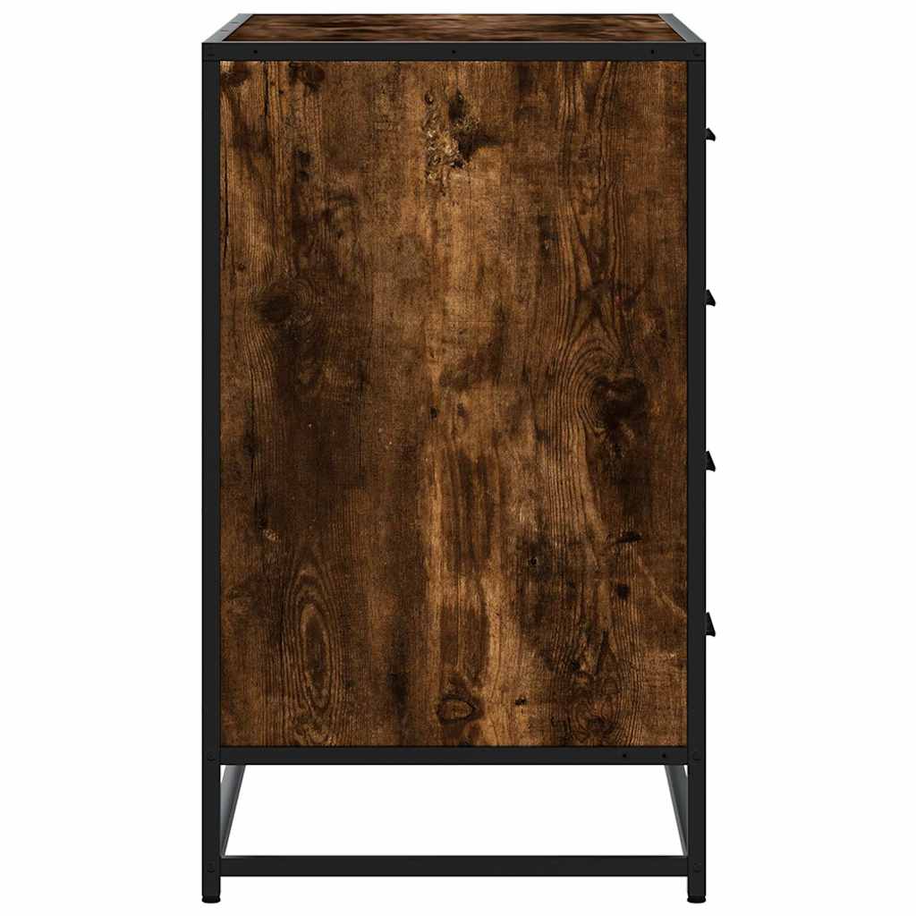 vidaXL Dulap cu sertar, stejar fumuriu, 70x41x70 cm, lemn prelucrat vidaXL Dulap cu sertar, stejar fumuriu, 70x41x70 cm, lemn prelucrat
