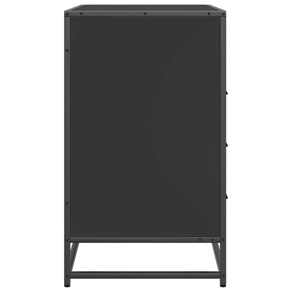 vidaXL Dulap cu sertare, negru, 70x41x70 cm, lemn compozit vidaXL Dulap cu sertare, negru, 70x41x70 cm, lemn compozit