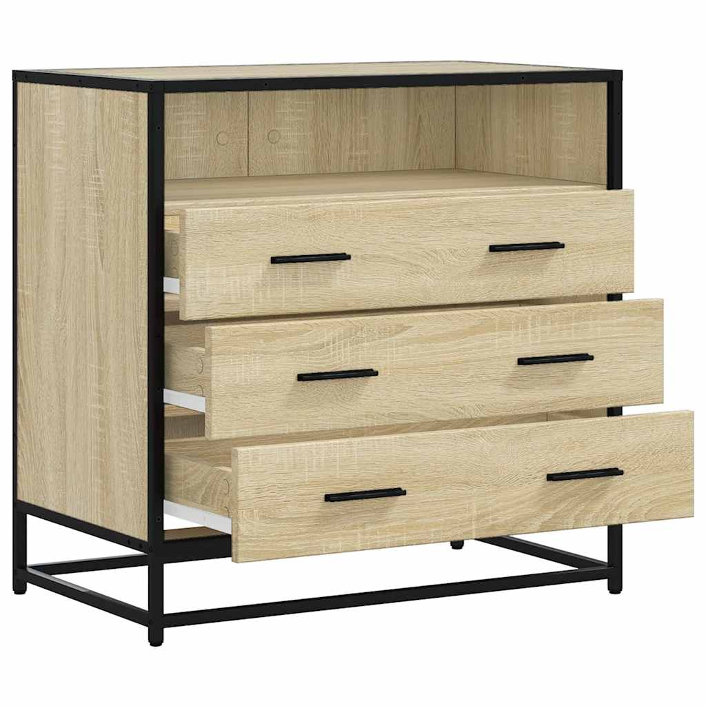 vidaXL Dulap cu sertare, stejar sonoma, 70x41x70 cm, lemn compozit vidaXL Dulap cu sertare, stejar sonoma, 70x41x70 cm, lemn compozit
