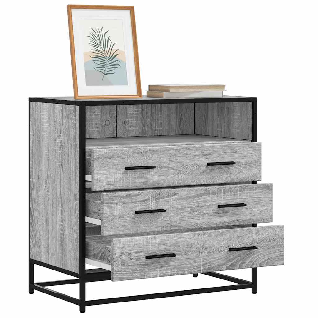 vidaXL Dulap cu sertar, gri sonoma, 70x41x70 cm, lemn prelucrat vidaXL Dulap cu sertar, gri sonoma, 70x41x70 cm, lemn prelucrat