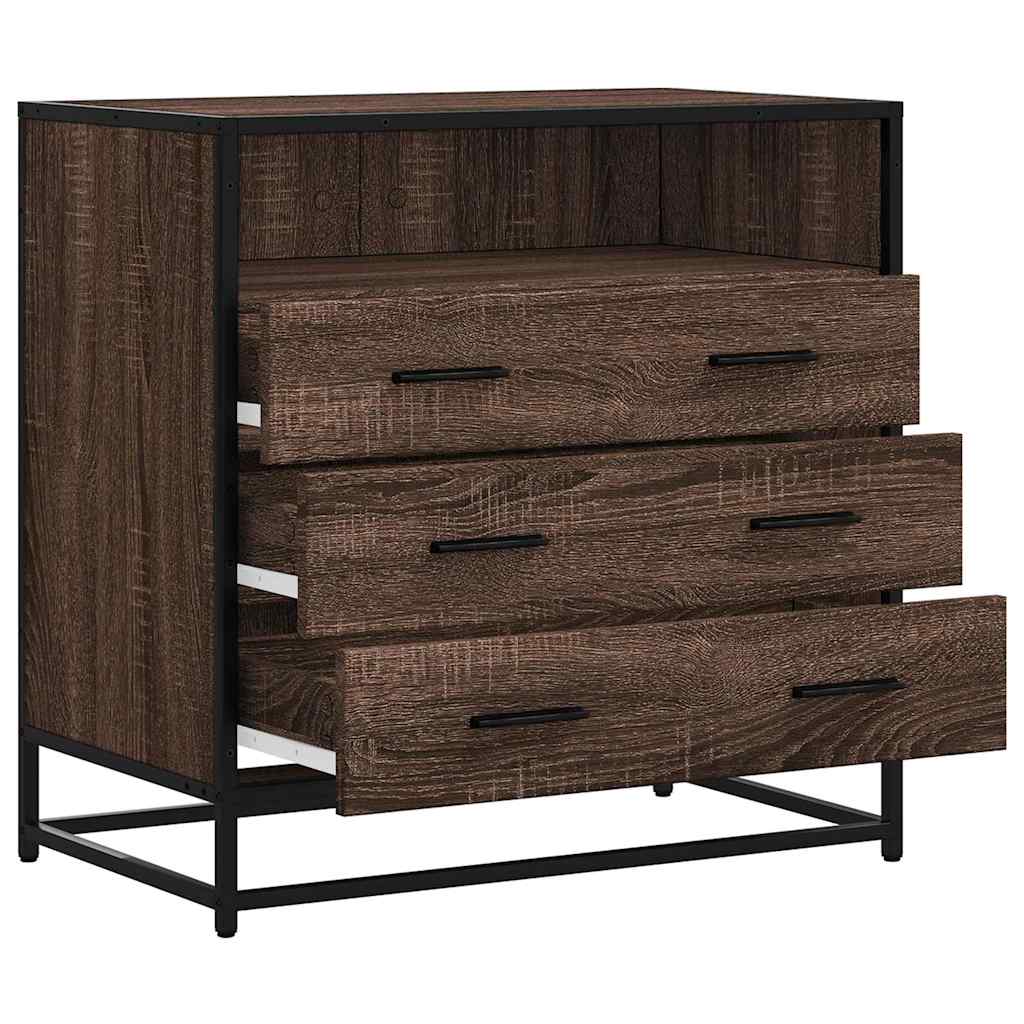vidaXL Dulap cu sertar, stejar maro, 70x41x70 cm, lemn prelucrat