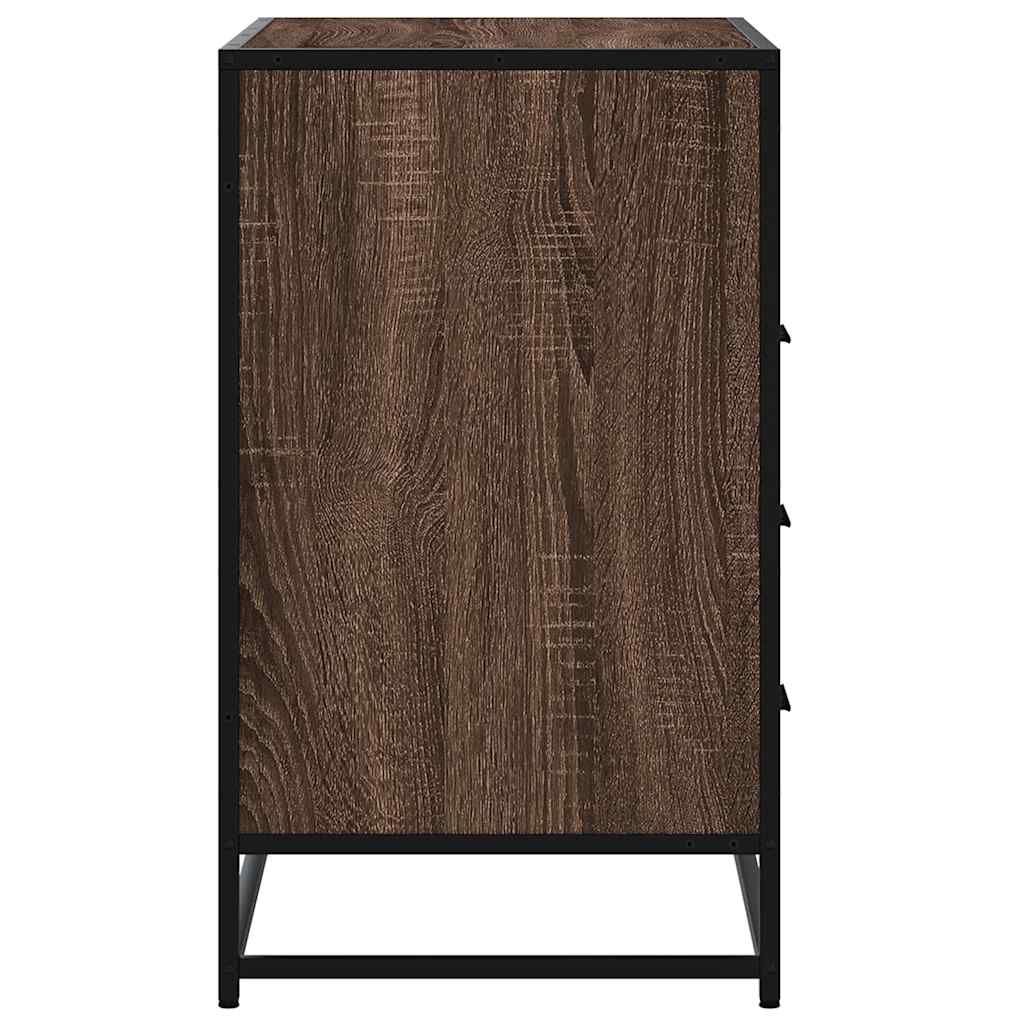 vidaXL Dulap cu sertar, stejar maro, 70x41x70 cm, lemn prelucrat