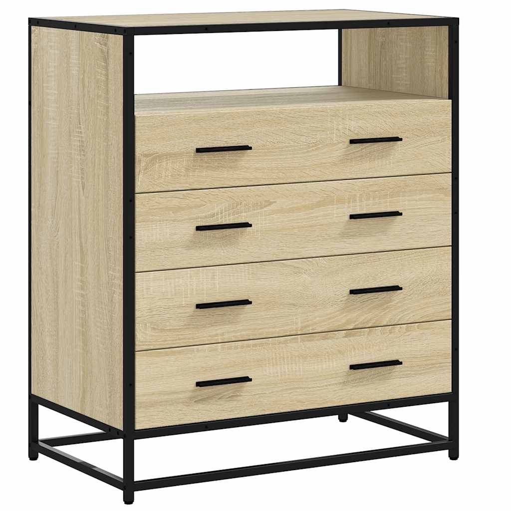 vidaXL Dulap cu sertare, stejar sonoma, 70x41x83,5 cm, lemn prelucrat vidaXL Dulap cu sertare, stejar sonoma, 70x41x83,5 cm, lemn prelucrat