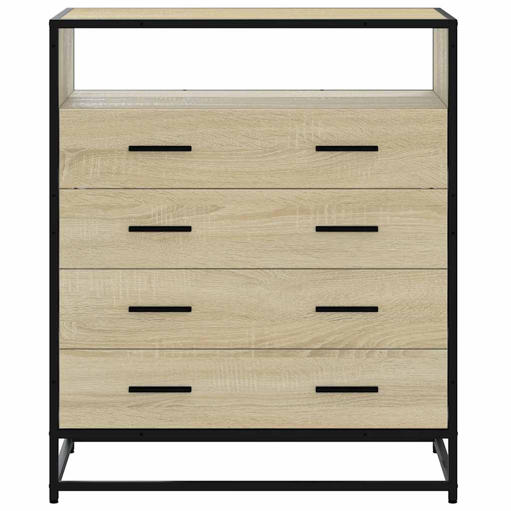 vidaXL Dulap cu sertare, stejar sonoma, 70x41x83,5 cm, lemn prelucrat vidaXL Dulap cu sertare, stejar sonoma, 70x41x83,5 cm, lemn prelucrat