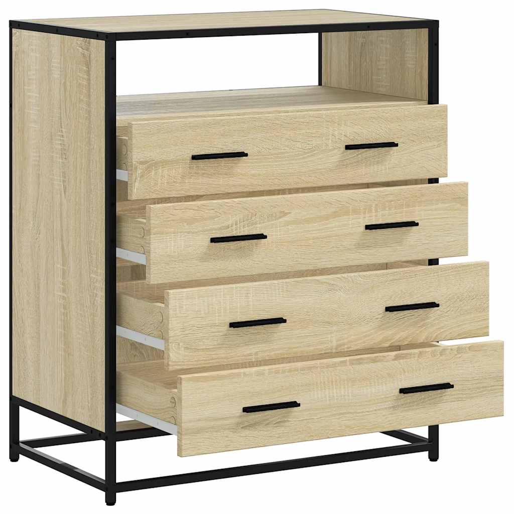 vidaXL Dulap cu sertare, stejar sonoma, 70x41x83,5 cm, lemn prelucrat vidaXL Dulap cu sertare, stejar sonoma, 70x41x83,5 cm, lemn prelucrat