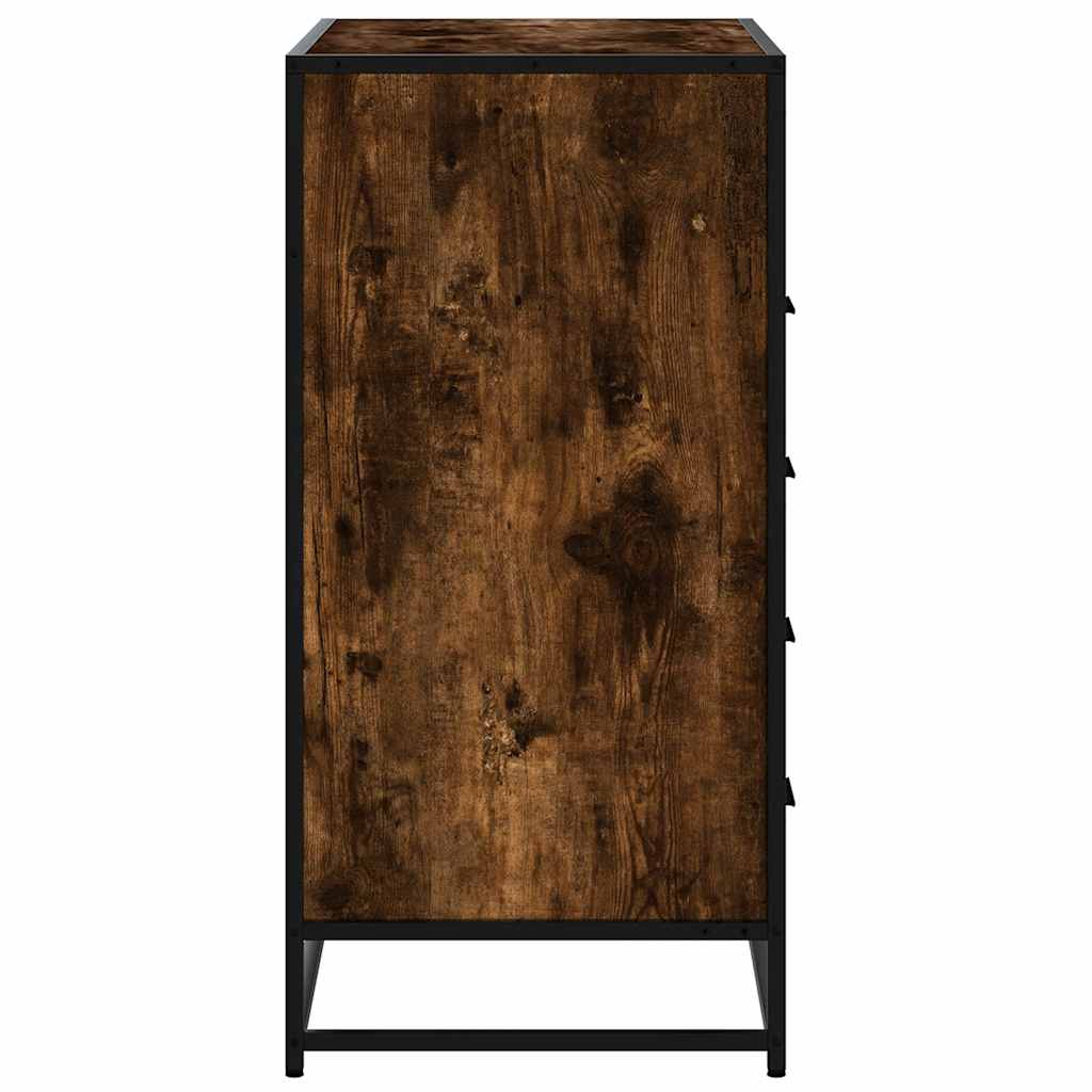 vidaXL Dulap cu sertar, stejar fumuriu, 70x41x83,5 cm, lemn prelucrat vidaXL Dulap cu sertar, stejar fumuriu, 70x41x83,5 cm, lemn prelucrat