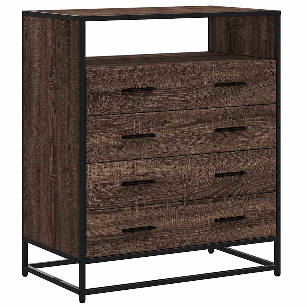 vidaXL Dulap cu sertar, stejar maro, 70x41x83,5 cm, lemn prelucrat vidaXL Dulap cu sertar, stejar maro, 70x41x83,5 cm, lemn prelucrat