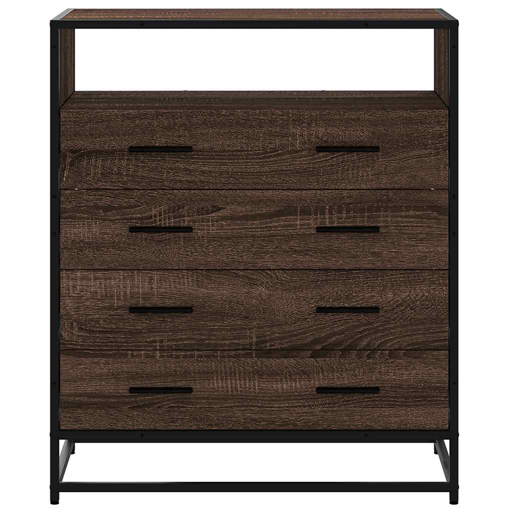 vidaXL Dulap cu sertar, stejar maro, 70x41x83,5 cm, lemn prelucrat vidaXL Dulap cu sertar, stejar maro, 70x41x83,5 cm, lemn prelucrat