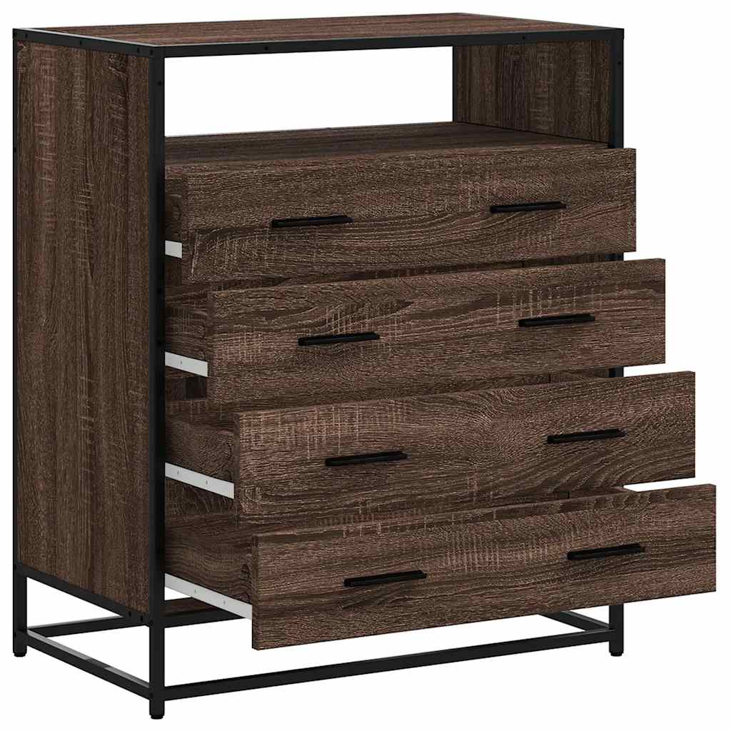 vidaXL Dulap cu sertar, stejar maro, 70x41x83,5 cm, lemn prelucrat vidaXL Dulap cu sertar, stejar maro, 70x41x83,5 cm, lemn prelucrat