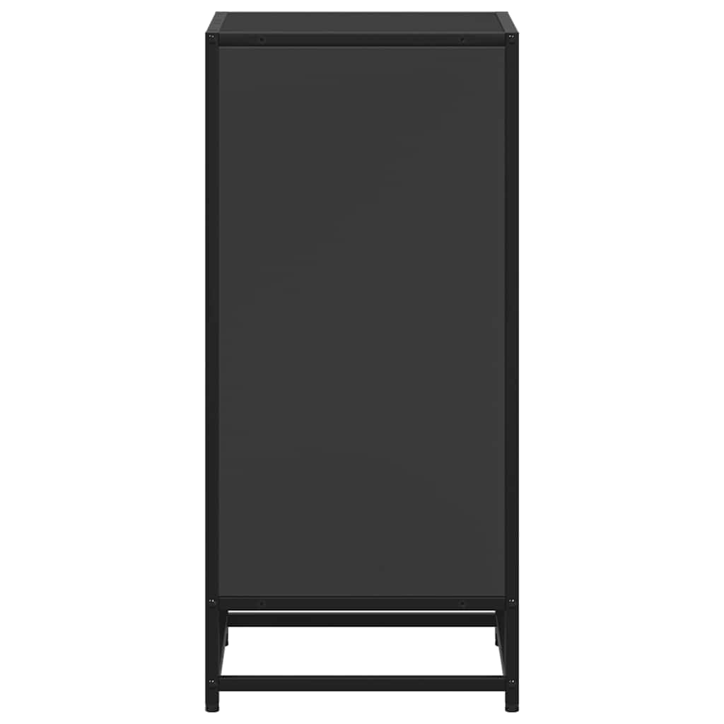 vidaXL Bibliotecă, negru, 40x35x76 cm, lemn prelucrat