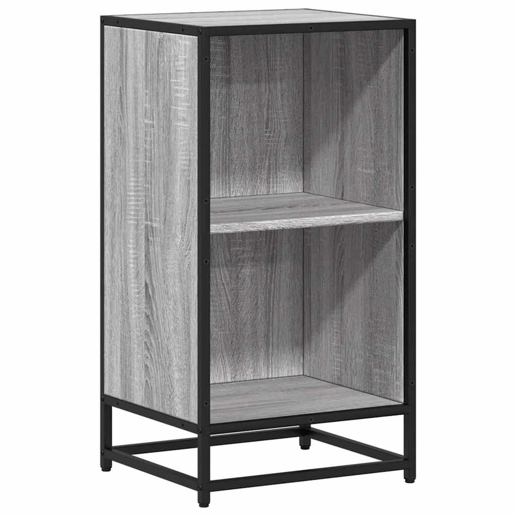 vidaXL Bibliotecă, gri sonoma, 40x35x76 cm, lemn prelucrat