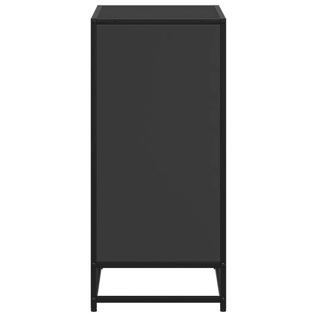 vidaXL Dulap cu cărți negru 60x35x76 cm lemn prelucrat vidaXL Dulap cu cărți negru 60x35x76 cm lemn prelucrat