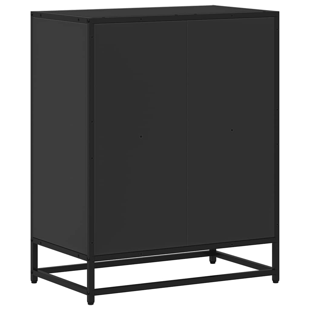 vidaXL Dulap cu cărți negru 60x35x76 cm lemn prelucrat vidaXL Dulap cu cărți negru 60x35x76 cm lemn prelucrat