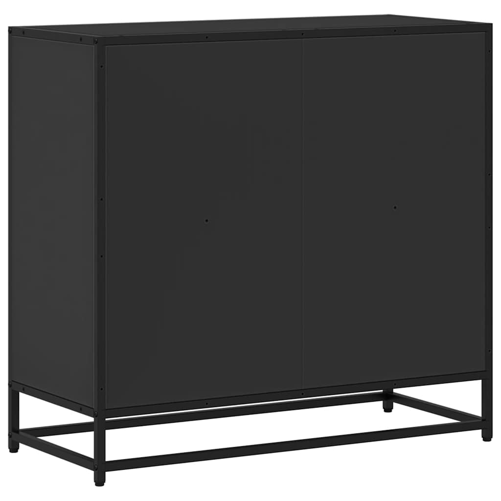 vidaXL Bibliotecă, negru, 80,5x35x76 cm, lemn prelucrat vidaXL Bibliotecă, negru, 80,5x35x76 cm, lemn prelucrat