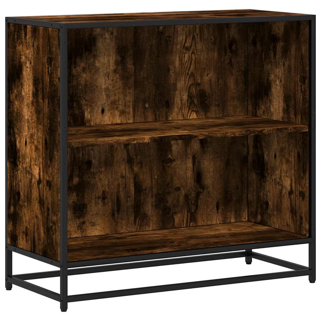 vidaXL Bibliotecă, stejar fumuriu, 80,5x35x76 cm, lemn prelucrat