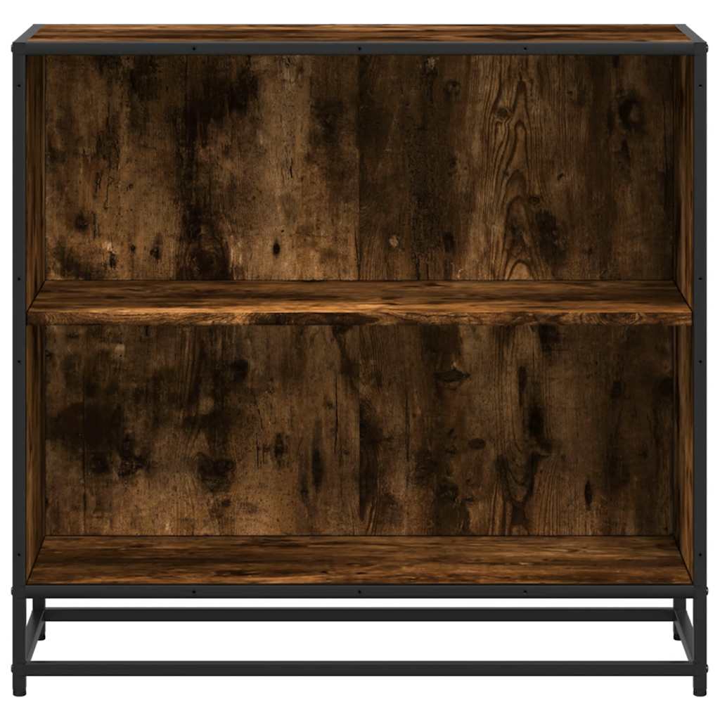 vidaXL Bibliotecă, stejar fumuriu, 80,5x35x76 cm, lemn prelucrat