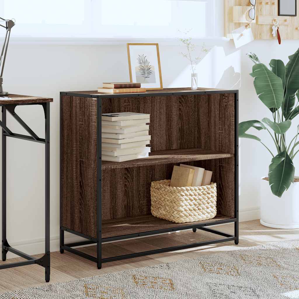 vidaXL Bibliotecă, stejar maro, 80,5x35x76 cm, lemn prelucrat vidaXL Bibliotecă, stejar maro, 80,5x35x76 cm, lemn prelucrat