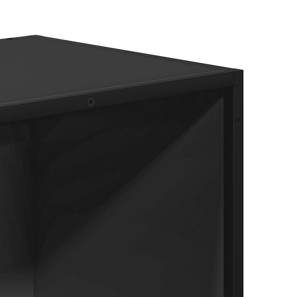 vidaXL Dulap cu cărți negru 40x35x107,5 cm lemn prelucrat vidaXL Dulap cu cărți negru 40x35x107,5 cm lemn prelucrat
