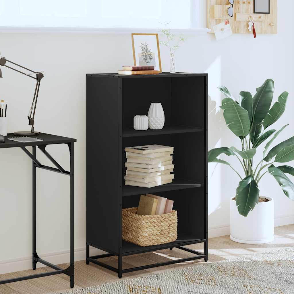 vidaXL Dulap cu cărți negru 60x35x107,5 cm lemn prelucrat vidaXL Dulap cu cărți negru 60x35x107,5 cm lemn prelucrat