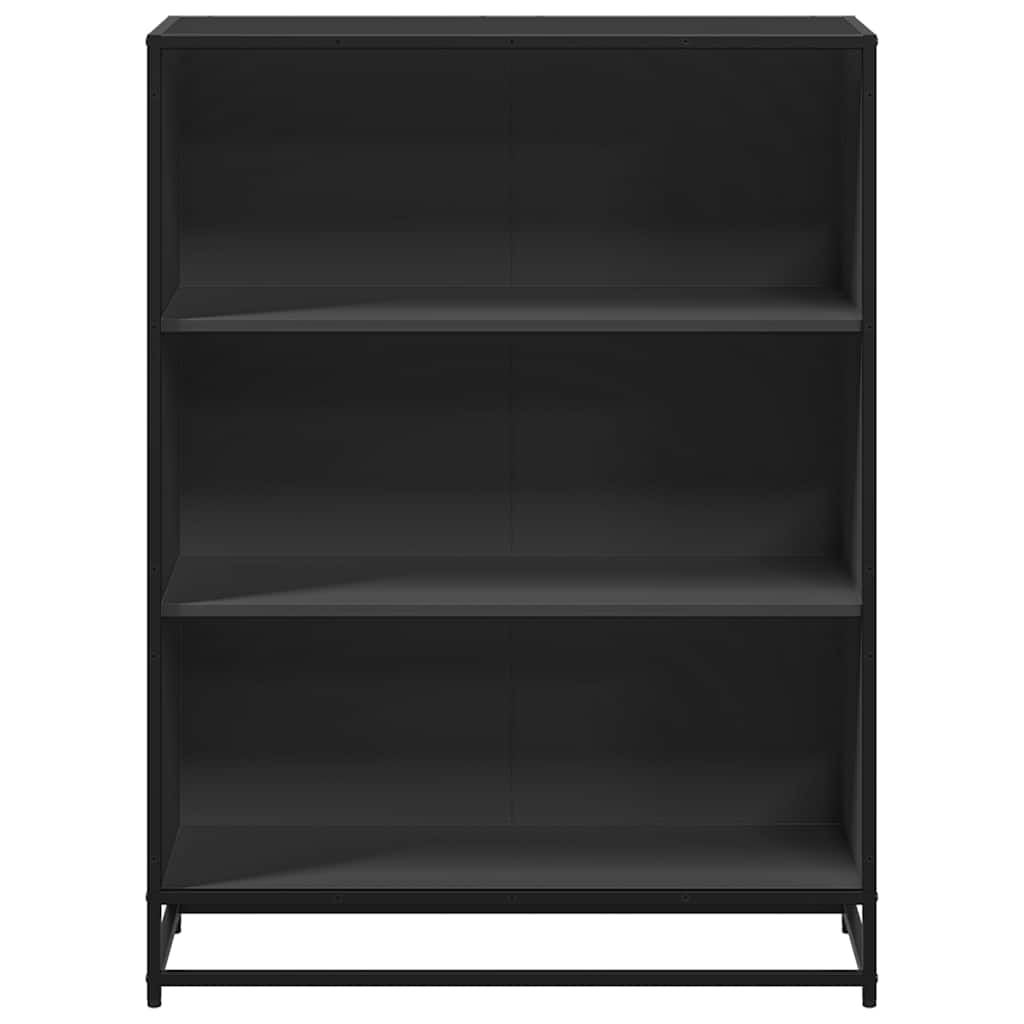 vidaXL Bibliotecă, negru, 80,5x35x107,5 cm, lemn prelucrat vidaXL Bibliotecă, negru, 80,5x35x107,5 cm, lemn prelucrat