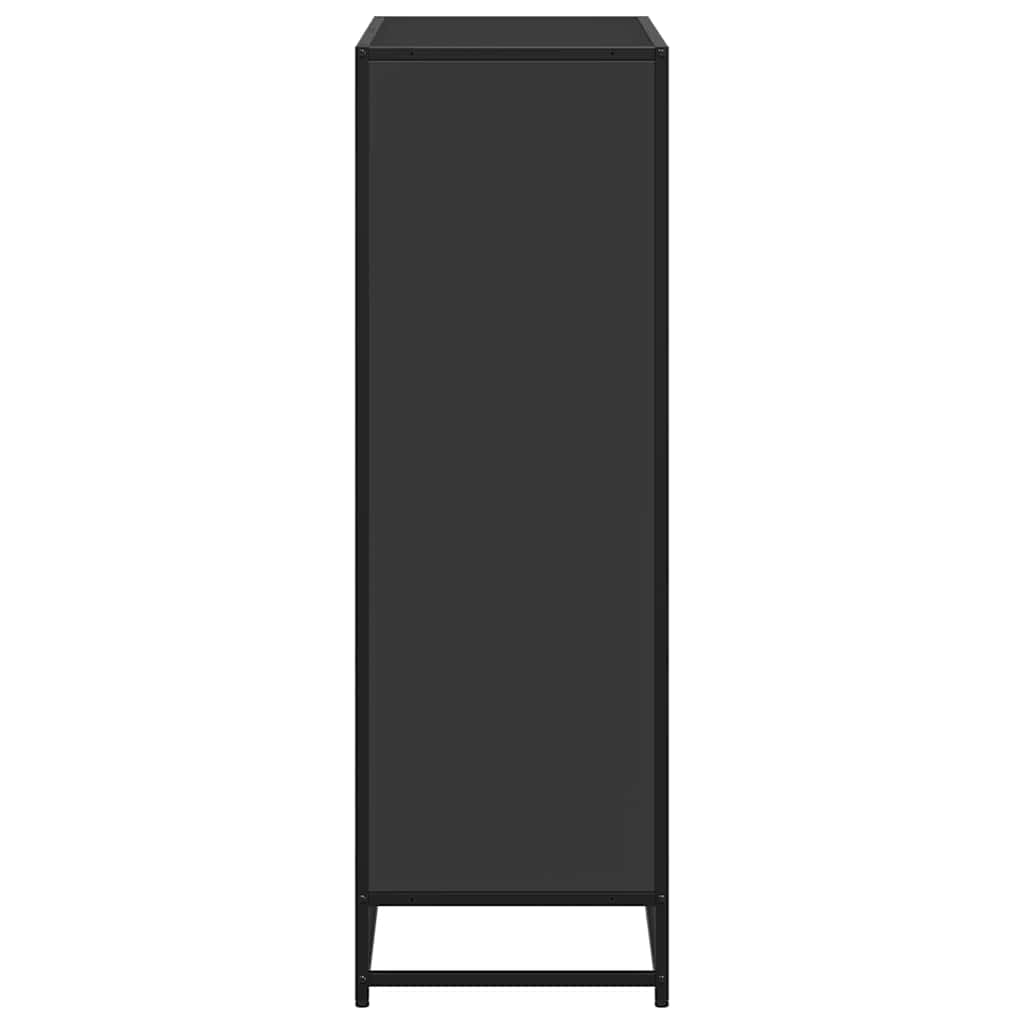 vidaXL Bibliotecă, negru, 80,5x35x107,5 cm, lemn prelucrat vidaXL Bibliotecă, negru, 80,5x35x107,5 cm, lemn prelucrat
