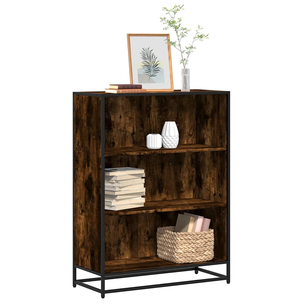 vidaXL Bibliotecă, stejar fumuriu, 80,5x35x107,5 cm, lemn prelucrat vidaXL Bibliotecă, stejar fumuriu, 80,5x35x107,5 cm, lemn prelucrat