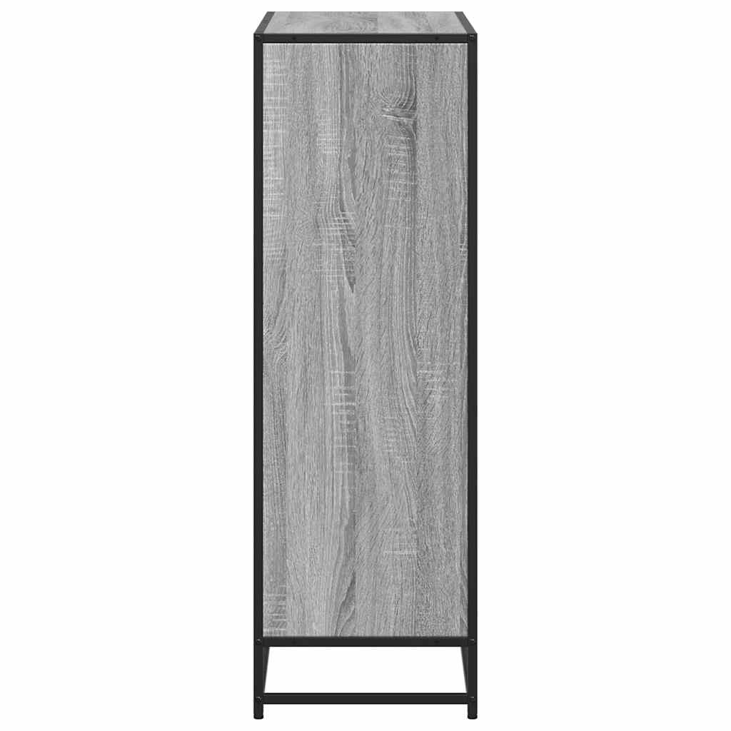 vidaXL Bibliotecă, gri sonoma, 80,5x35x107,5 cm, lemn prelucrat vidaXL Bibliotecă, gri sonoma, 80,5x35x107,5 cm, lemn prelucrat