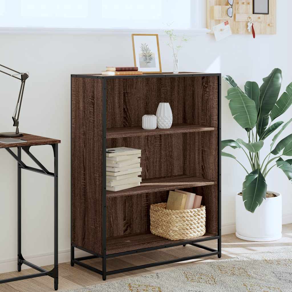vidaXL Bibliotecă, stejar maro, 80,5x35x107,5 cm, lemn prelucrat vidaXL Bibliotecă, stejar maro, 80,5x35x107,5 cm, lemn prelucrat