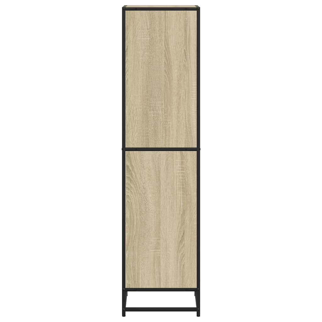 vidaXL Bibliotecă, stejar sonoma, 40x35x139 cm, lemn prelucrat vidaXL Bibliotecă, stejar sonoma, 40x35x139 cm, lemn prelucrat