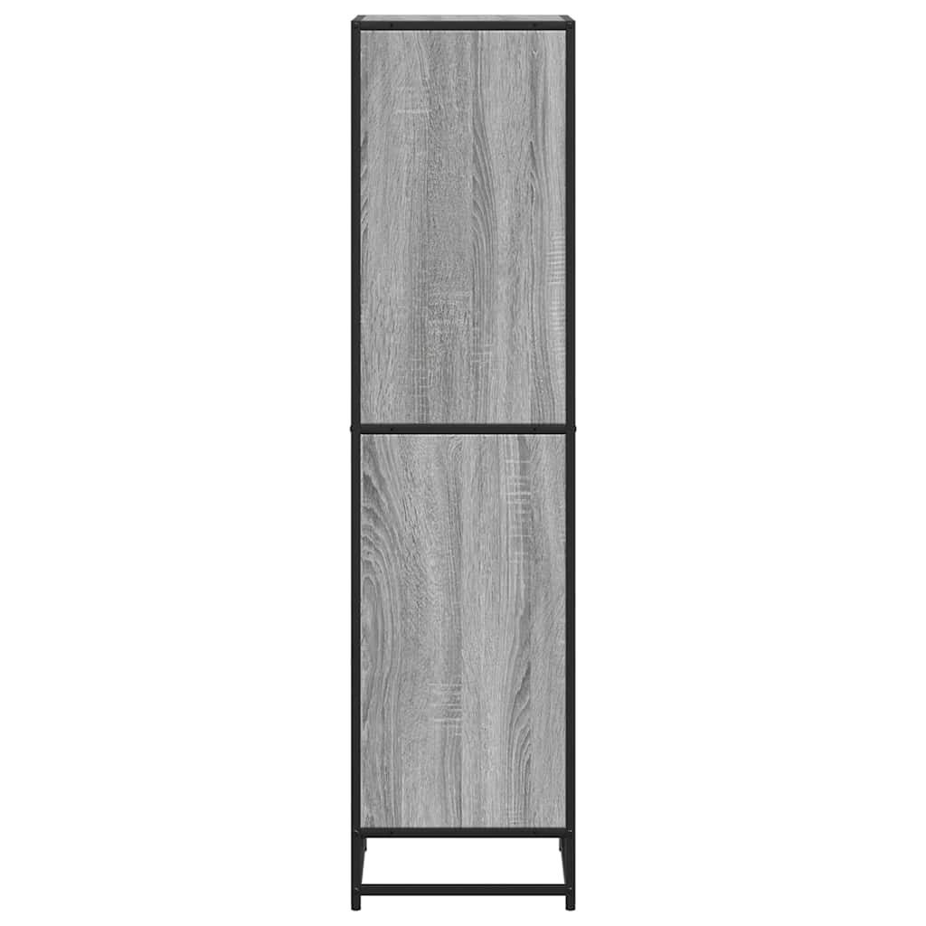 vidaXL Bibliotecă, gri sonoma, 40x35x139 cm, lemn prelucrat vidaXL Bibliotecă, gri sonoma, 40x35x139 cm, lemn prelucrat