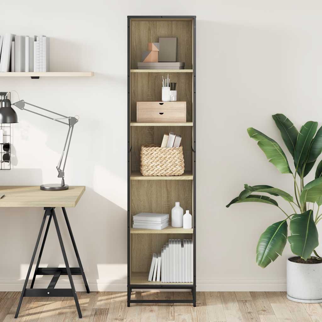 vidaXL Bibliotecă, stejar Sonoma, 40x35x170,5 cm, PAL vidaXL Bibliotecă, stejar Sonoma, 40x35x170,5 cm, PAL
