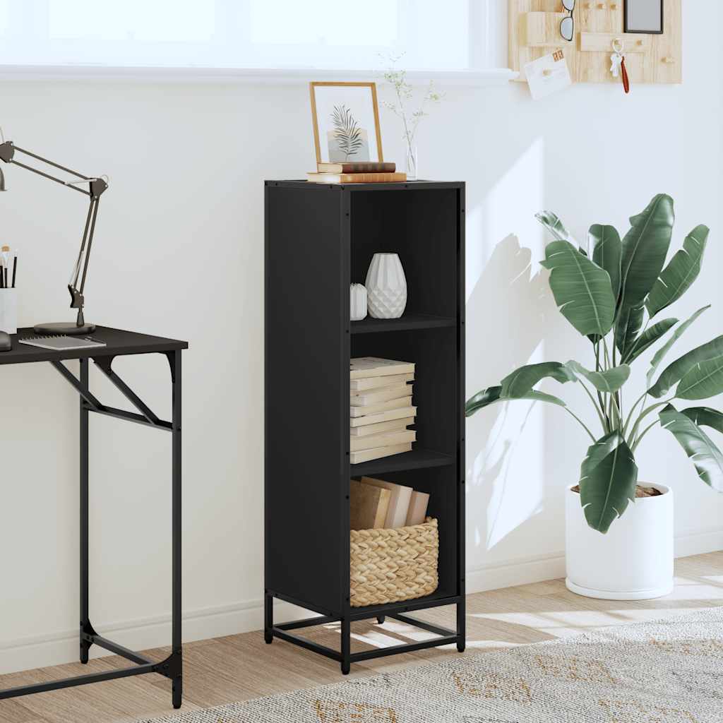 vidaXL Bibliotecă, negru,33,5x33x107,5 cm, lemn prelucrat vidaXL Bibliotecă, negru,33,5x33x107,5 cm, lemn prelucrat